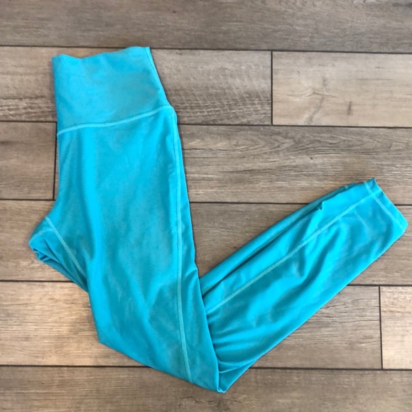 Tesla Pants - Tesla Aqua Leggings Large